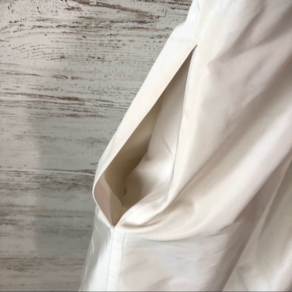 BCBGMAXAZARIA One Shoulder Black Cream Taffeta Tulle Mini Cocktail Dress 4 - Picture 6 of 10